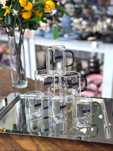 چای خوری دسته رنگی