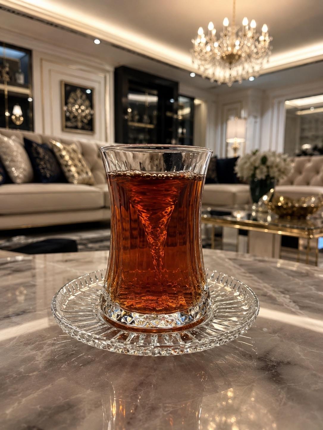 استکان نعلبکی وارداتی مدل الیسا