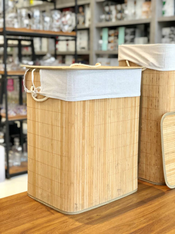 سبد رخت چرک حصیری