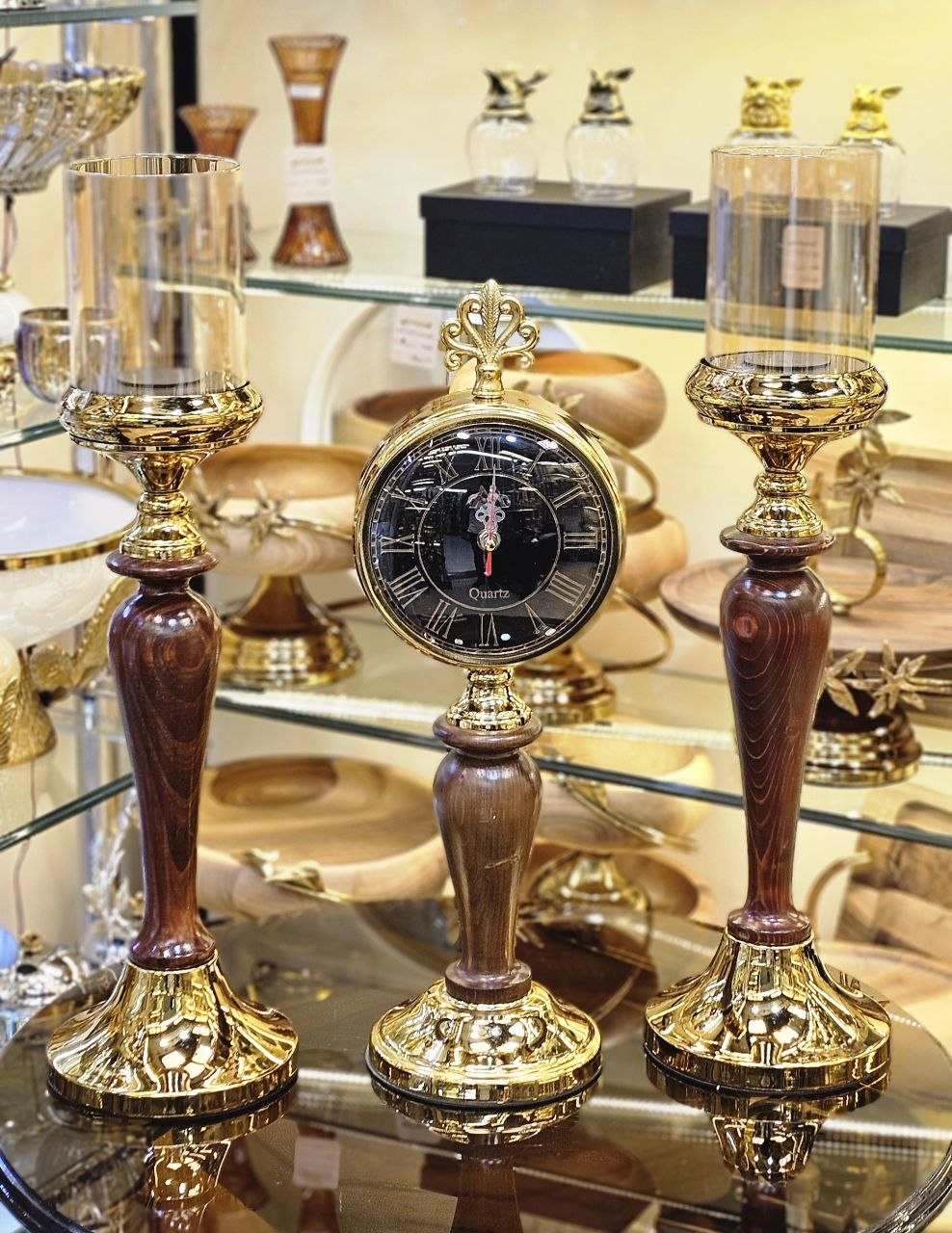 شمعدان و ساعت